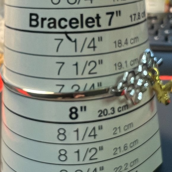 Honey Bee and Hive Silver Tone Hook Closure Bangle Bracelet - Picture 5 of 5